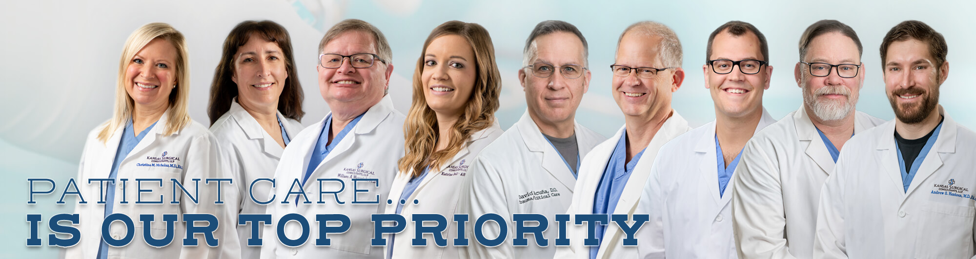 At Kansas Surgical Consultants our talented providers believe that Patient Care is the top priority